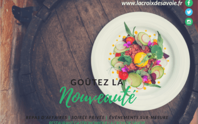 REPAS D’AFFAIRES ET SOIRÉE PRIVÉE | GOÛTEZ LA NOUVEAUTÉ EN HAUTE-SAVOIE