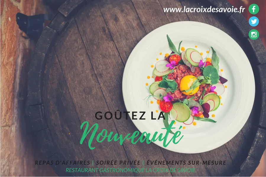 REPAS D’AFFAIRES ET SOIRÉE PRIVÉE | GOÛTEZ LA NOUVEAUTÉ EN HAUTE-SAVOIE