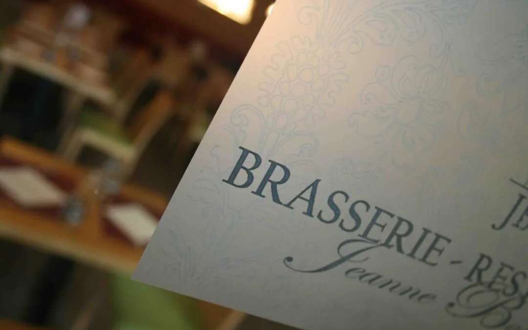 Carte Brasserie Hôtel La Croix de Savoie